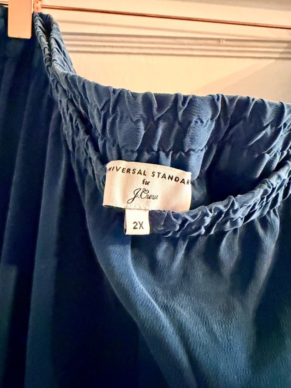 Universal Standard for J.Crew Navy Elastic Waist Skirt in Dark Blue (Sz 2x)